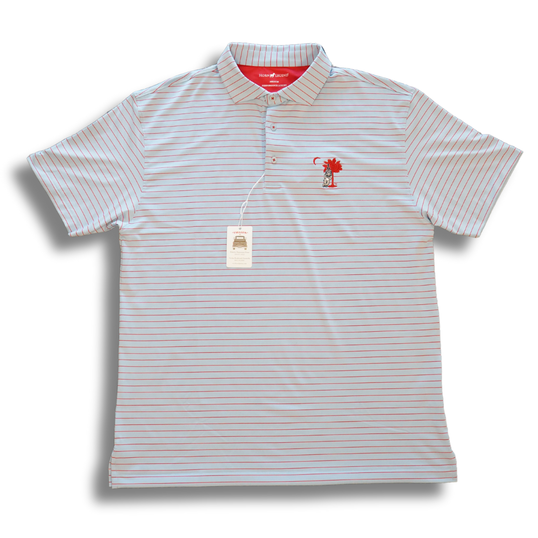 Big Red Citadel Striped Polo