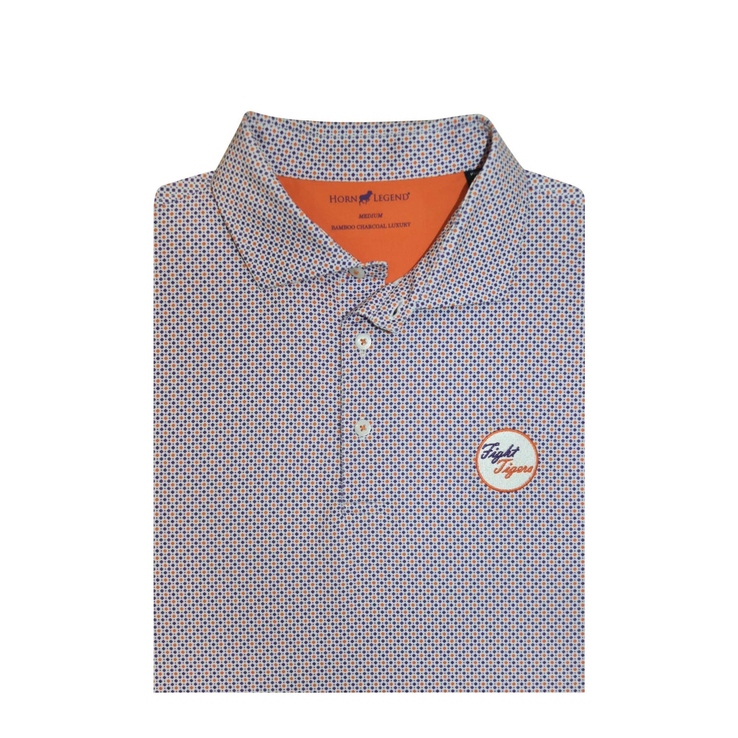 HL Sport Diamond Print Fight Tigers Polo