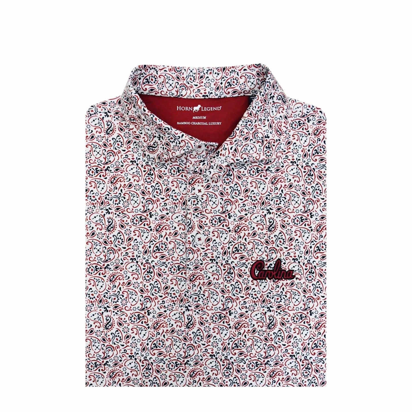 HL2113 South Carolina Carolina Script Paisley Polo