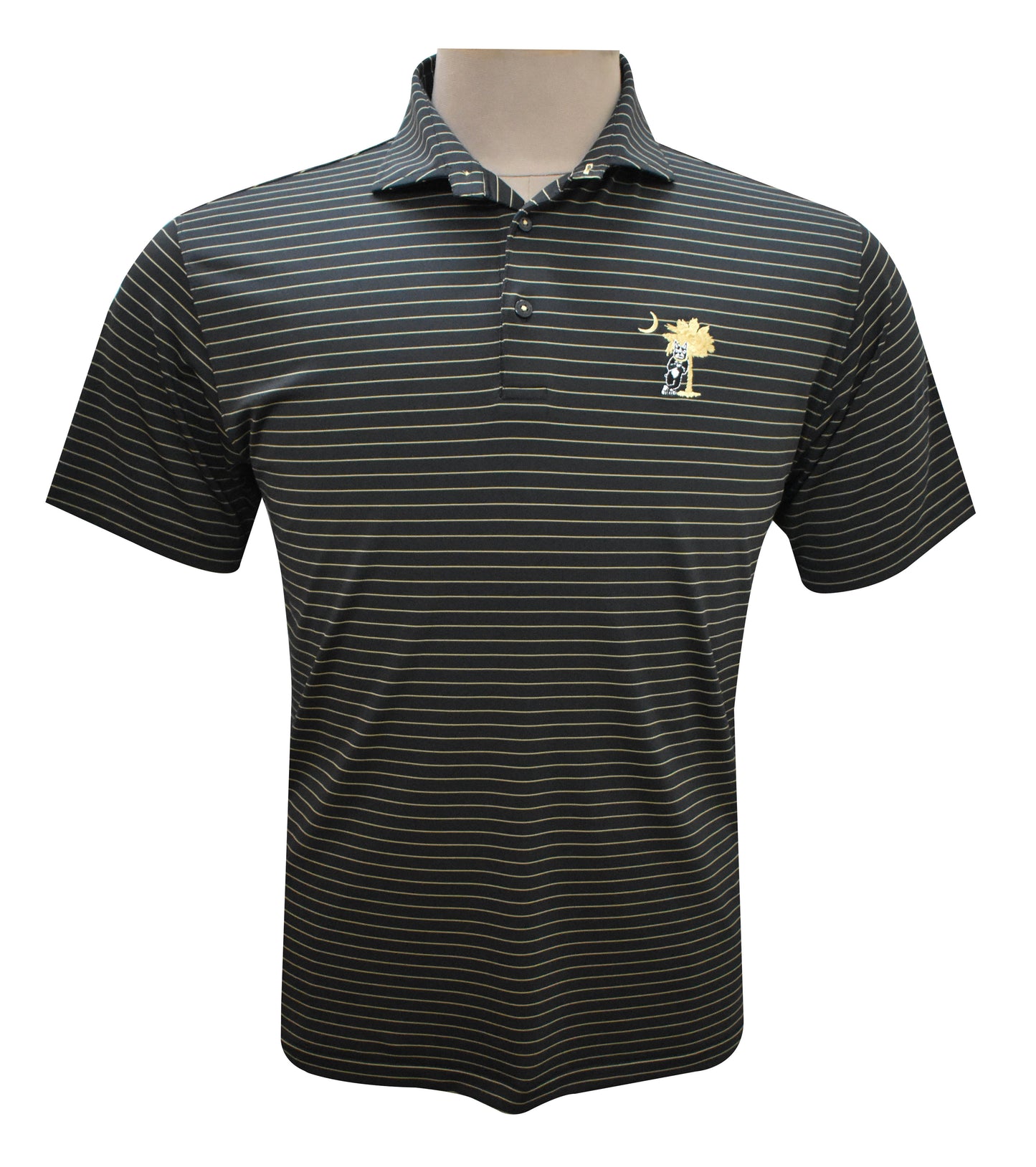 Wofford Terrier Stripe Polo