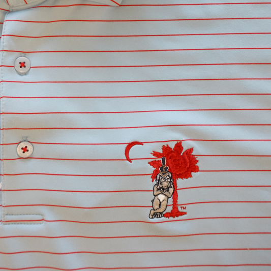 Big Red Citadel Striped Polo