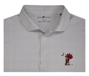 HL Sport Asterisk Print Cocky Leaning On Tree Polo
