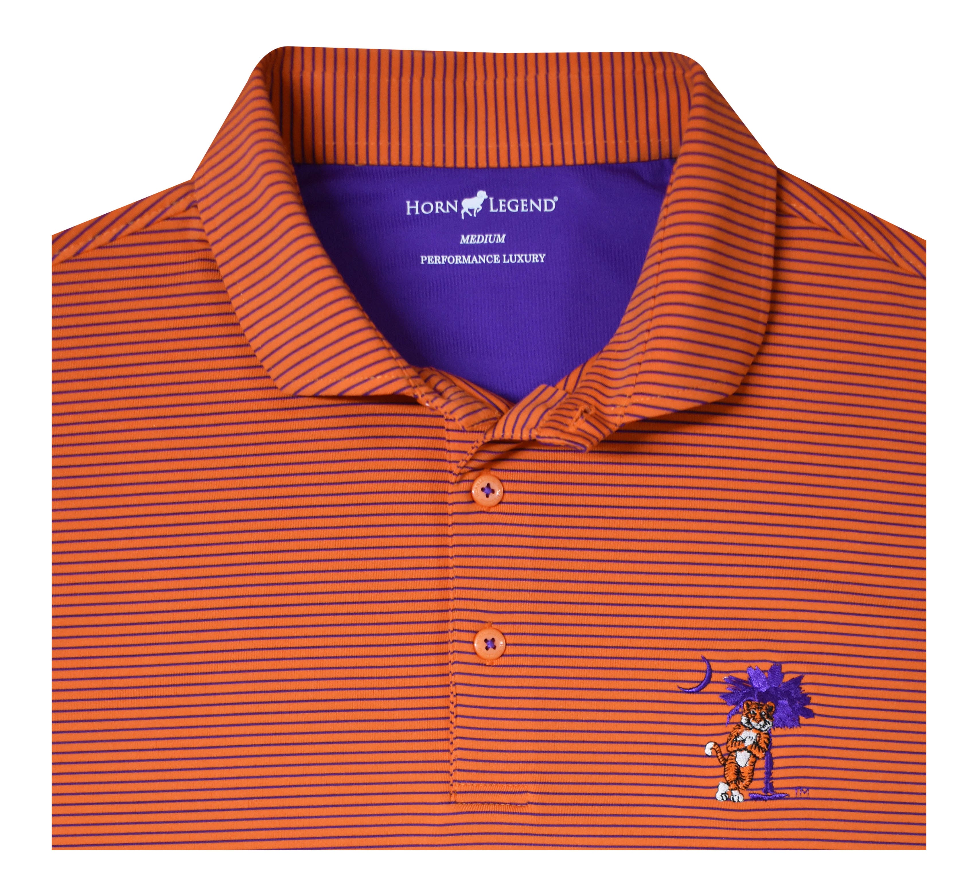 HL Sport Orange & Purple Stripe Polo