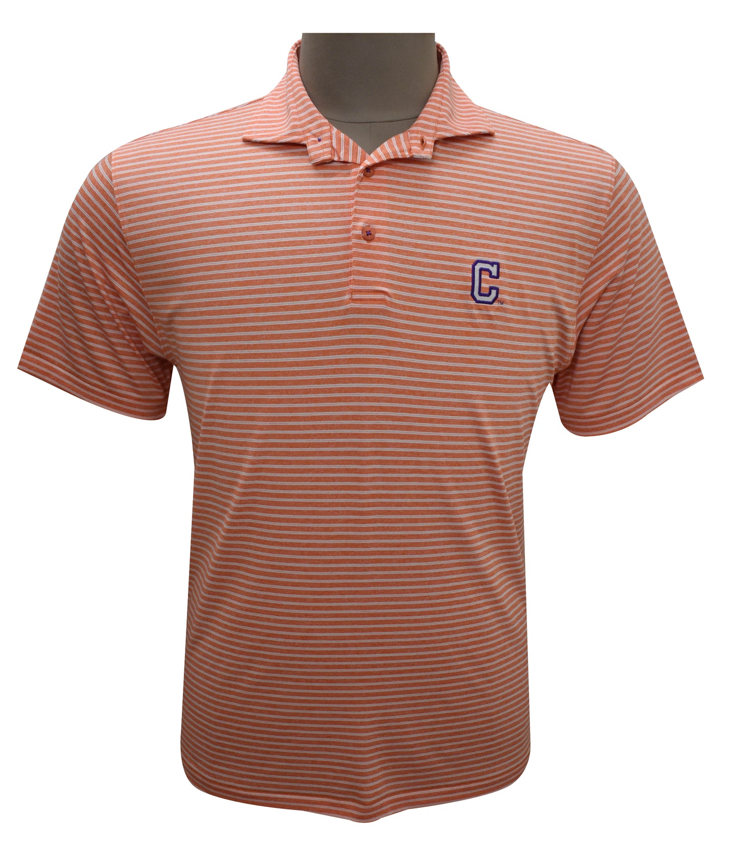 HL Sport Orange/White Double Stripe Polo