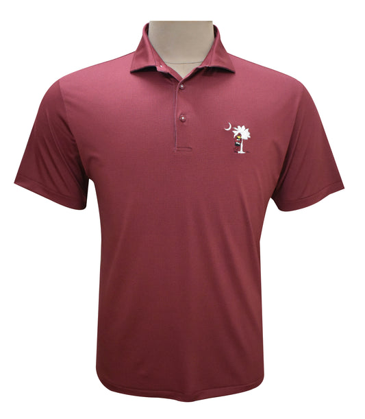 HL Sport Garnet/Black Houndstooth Polo