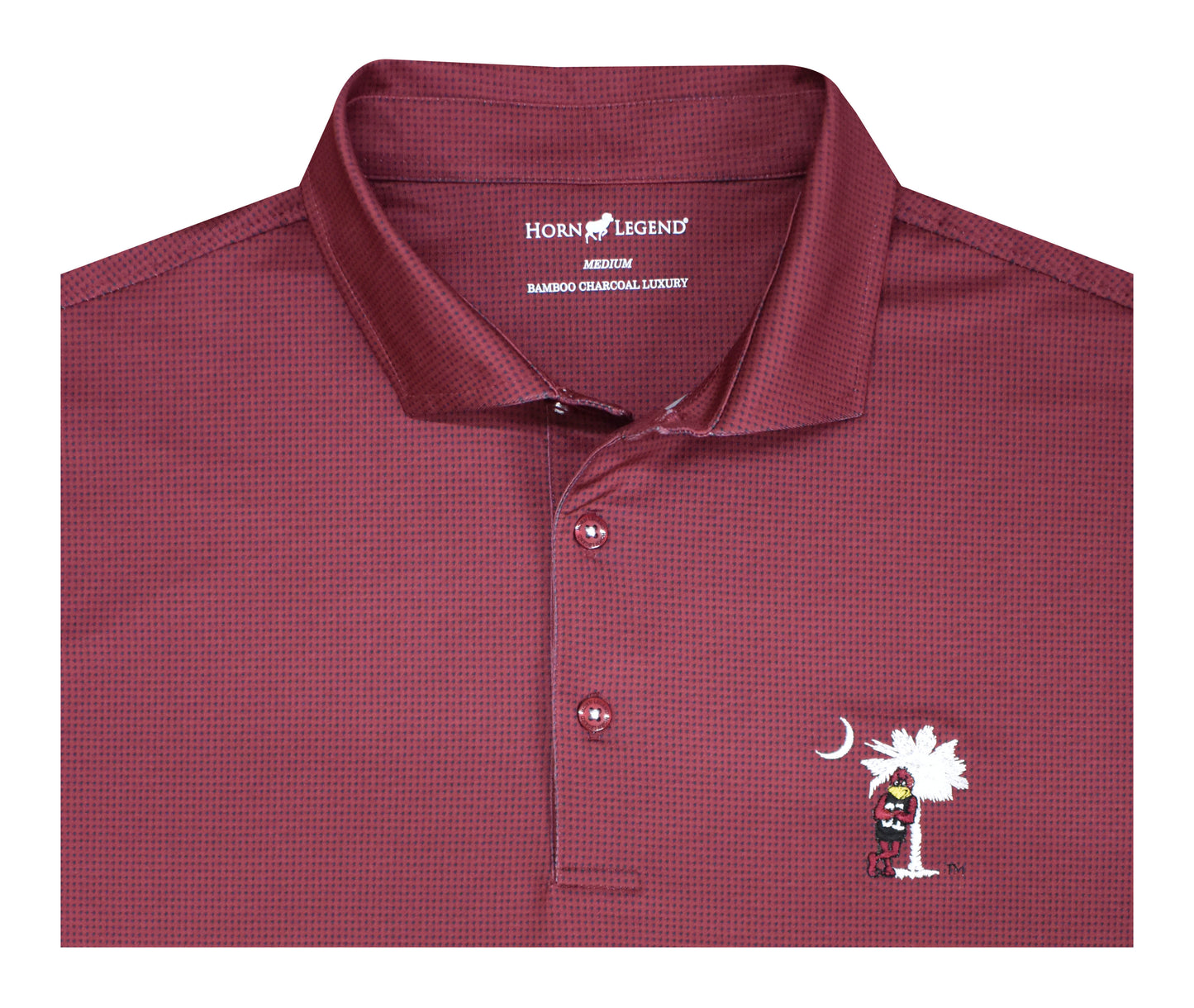HL Sport Garnet/Black Houndstooth Polo