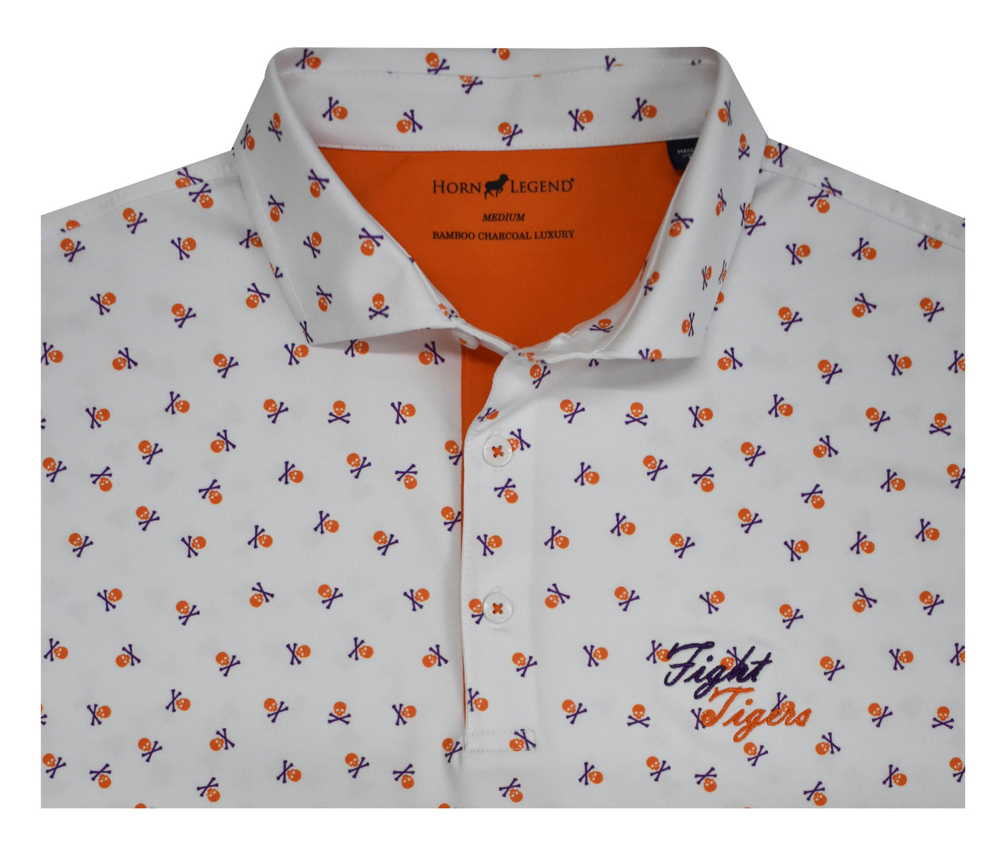 HL Sport Skull & Crossbones Fight Tigers Polo