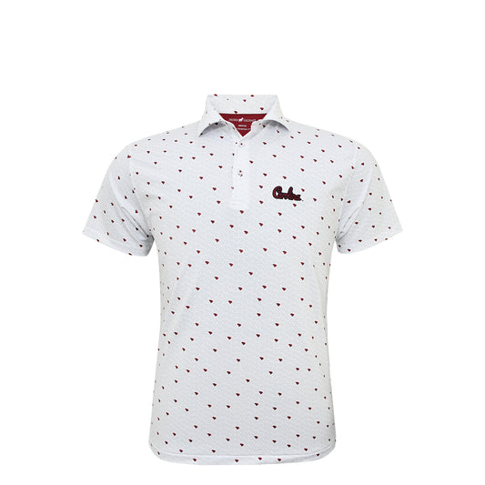 HL2034SC South Carolina Carolina Script Geo Print Polo