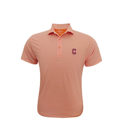 HL Orange Football Print Polo