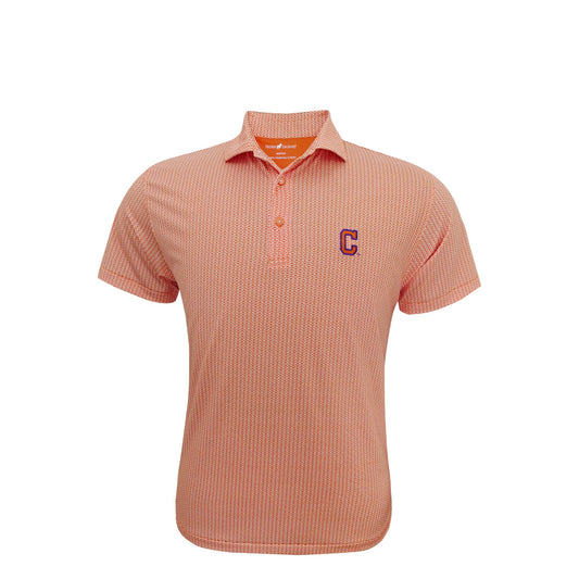 HL Orange Football Print Polo