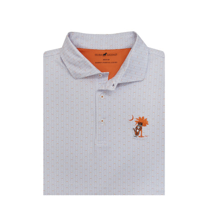 HL Sport Football Print Tiger Leaning on Tree Polo
