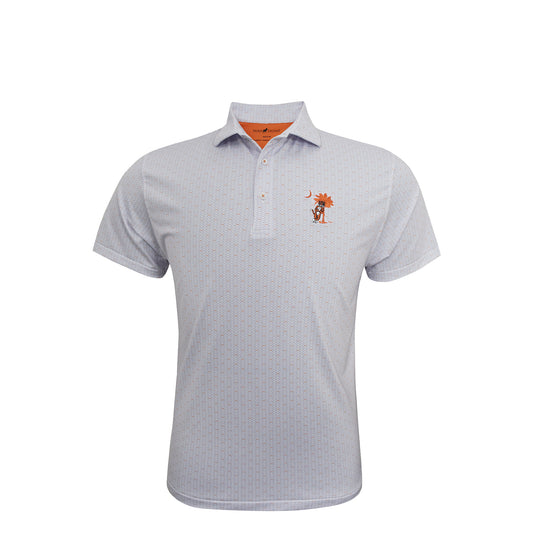 HL Sport Football Print Tiger Leaning on Tree Polo