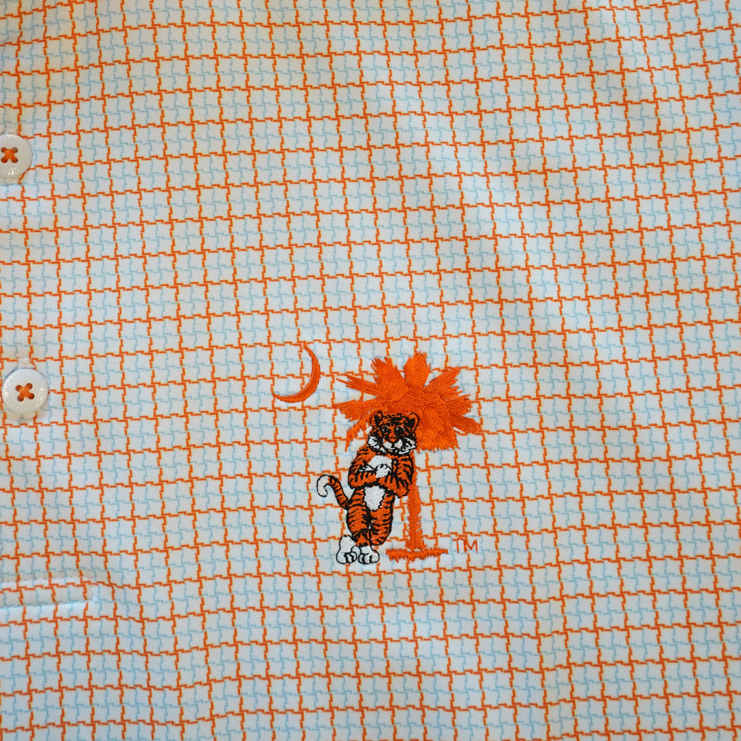 Clemson Tiger Leaning on the Tree Polo