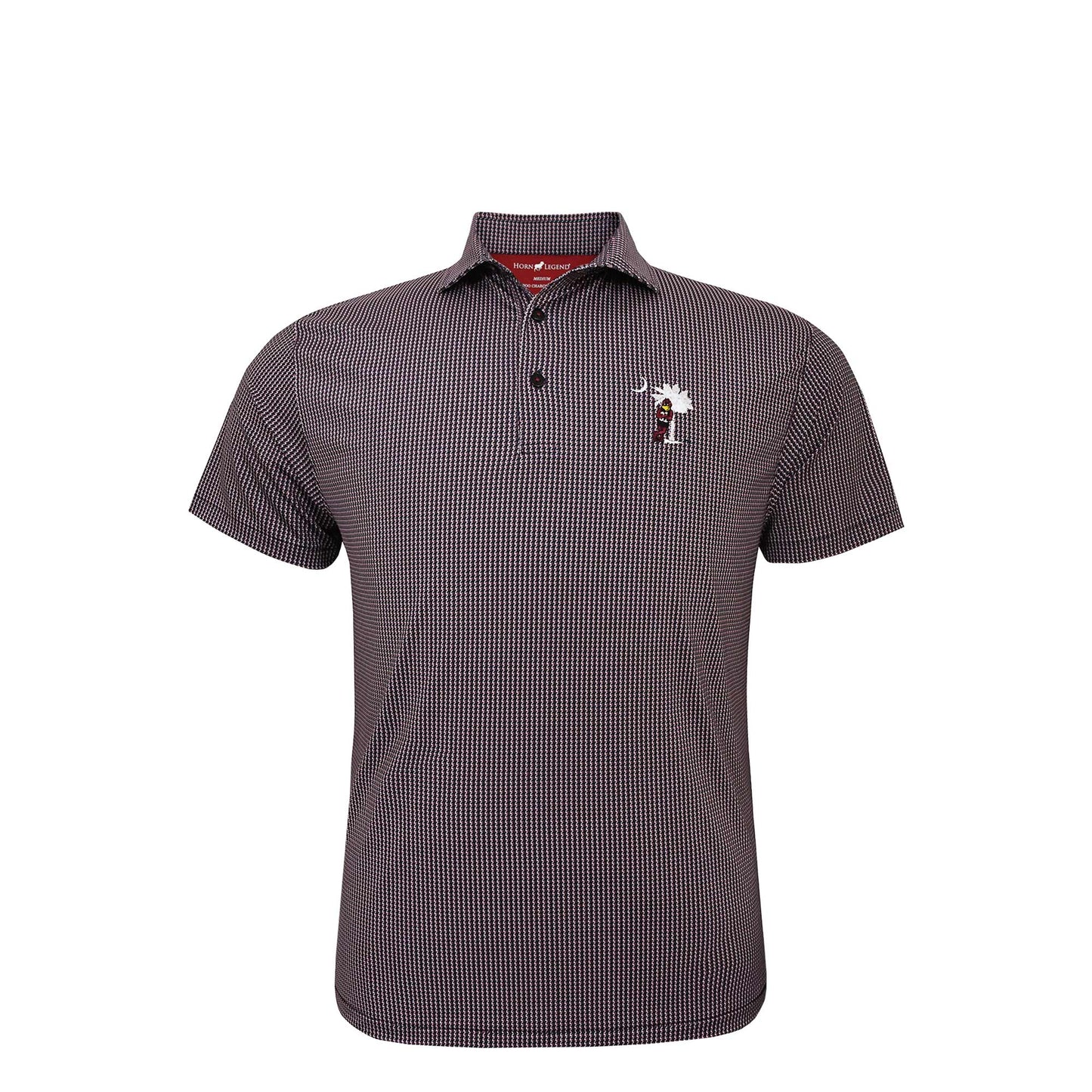 HL2110 South Carolina Gamecock Houndstooth Polo