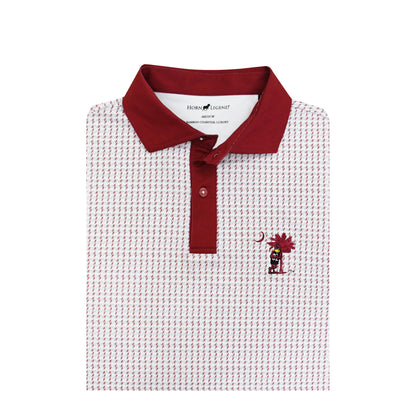 HL7079 South Carolina Gamecock Houndstooth Polo