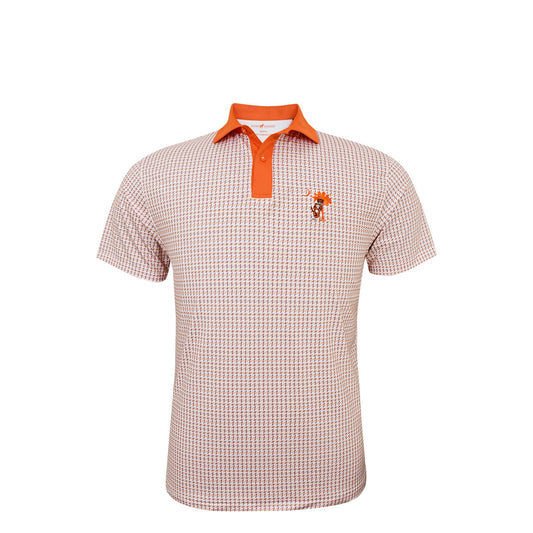 HL7079 Clemson Houndstooth Polo