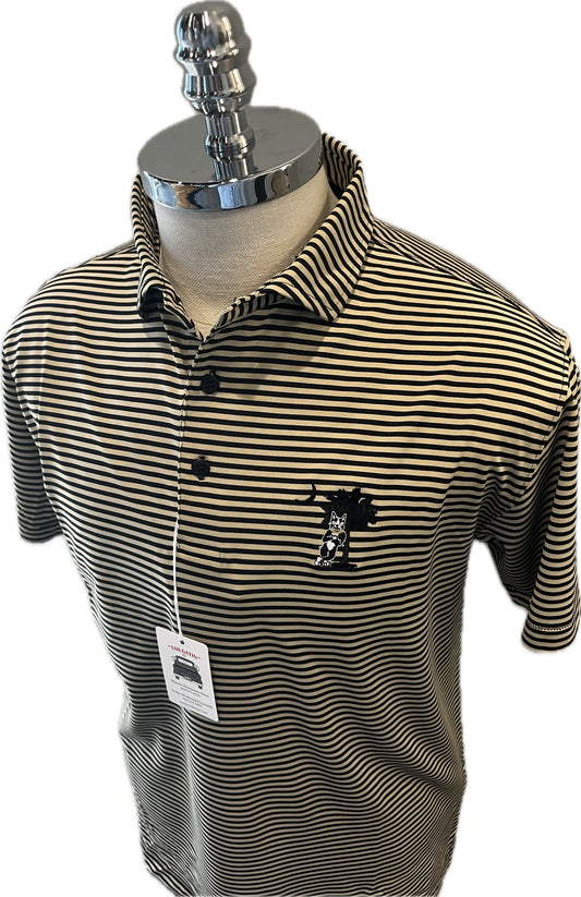 Wofford Terrier Stripe Polo