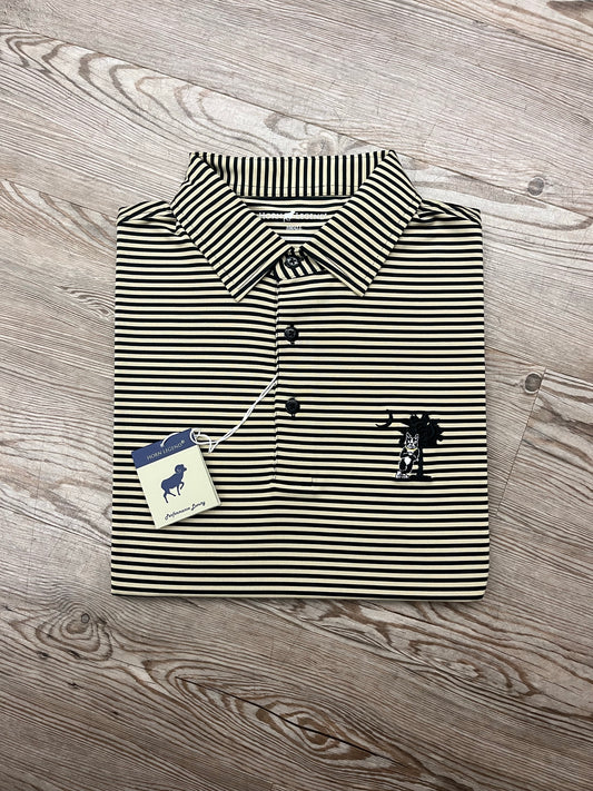 Wofford Terrier Stripe Polo